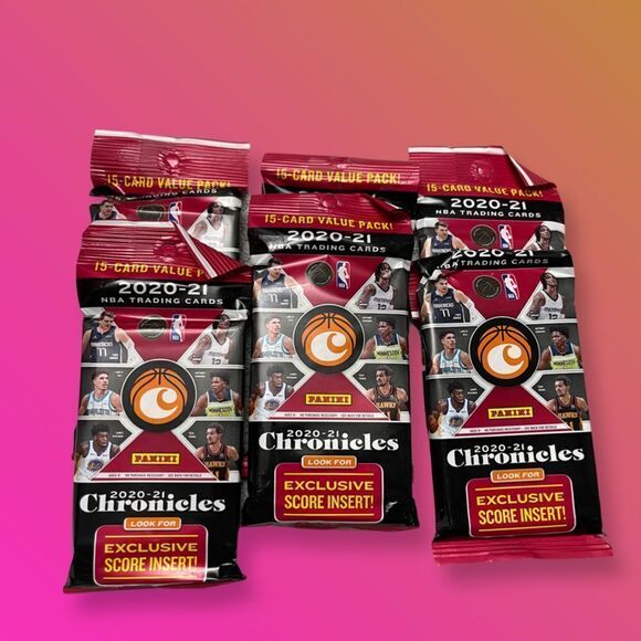 2020-21 Chronicles NBA 15 Card Cello Fat Pack Exclusive Score Insert Value x6 - Picture 1 of 1